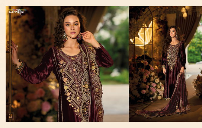 Velvet 36 Vol 2 By Rangati Embroidery Viscose Velvet Salwar Kameez Wholesale Shop In Surat